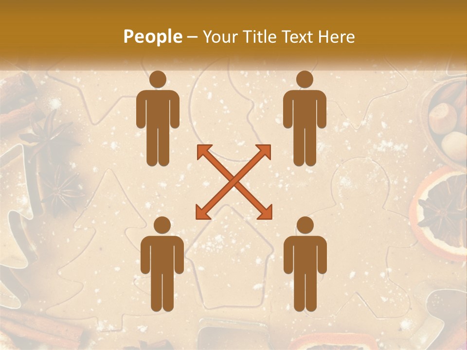 Xmas Nutrition Orange PowerPoint Template