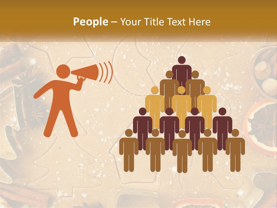 Xmas Nutrition Orange PowerPoint Template