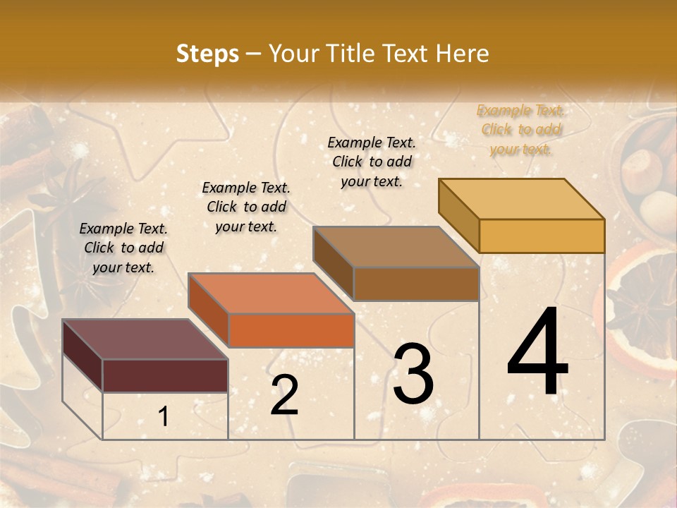 Xmas Nutrition Orange PowerPoint Template