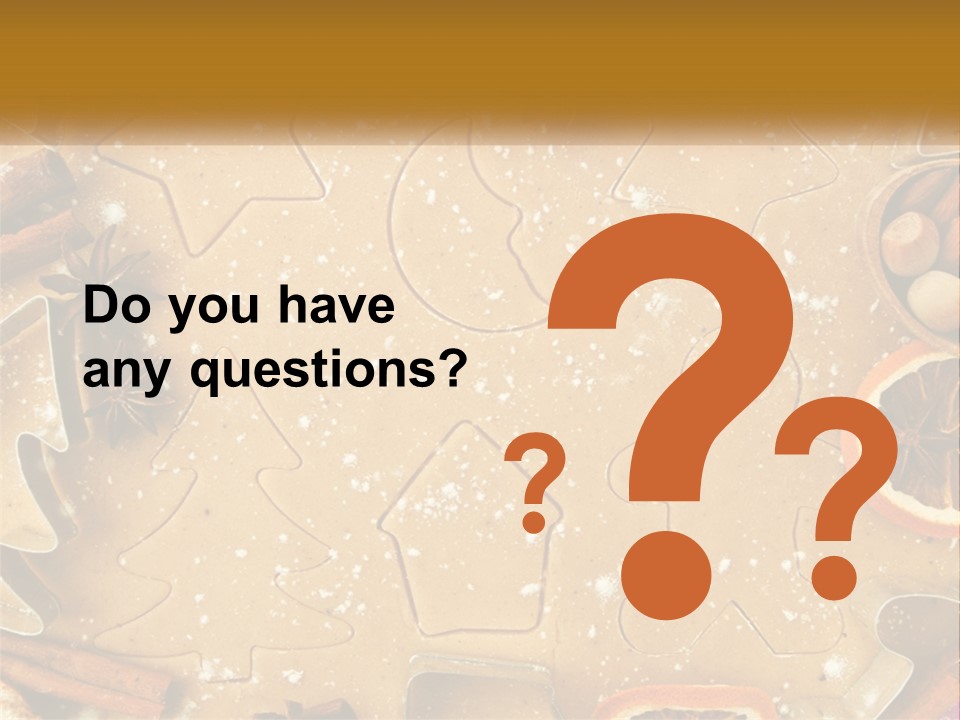 Xmas Nutrition Orange PowerPoint Template