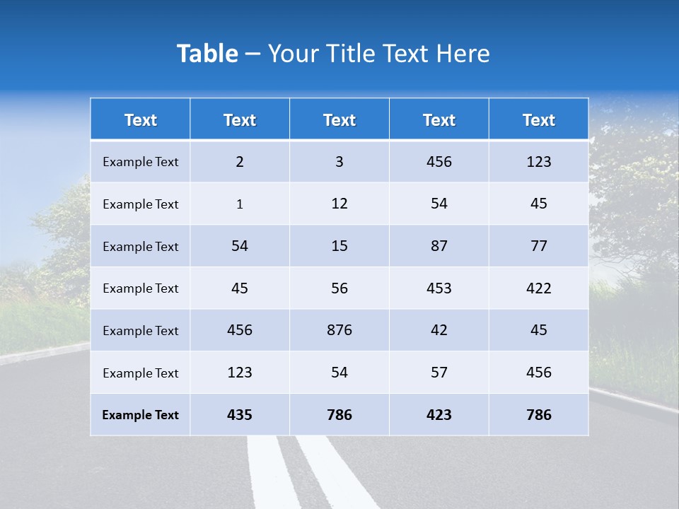 Lone Landscape Single PowerPoint Template