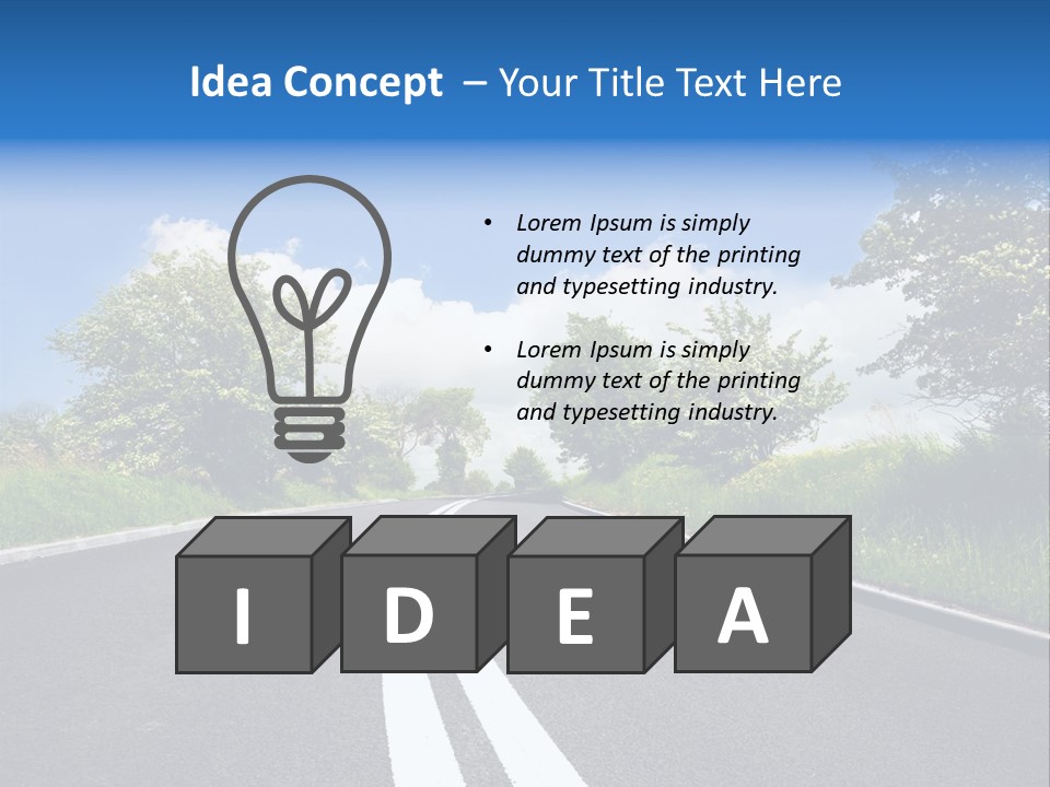 Lone Landscape Single PowerPoint Template
