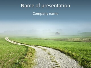 Mountain Field Fall PowerPoint Template