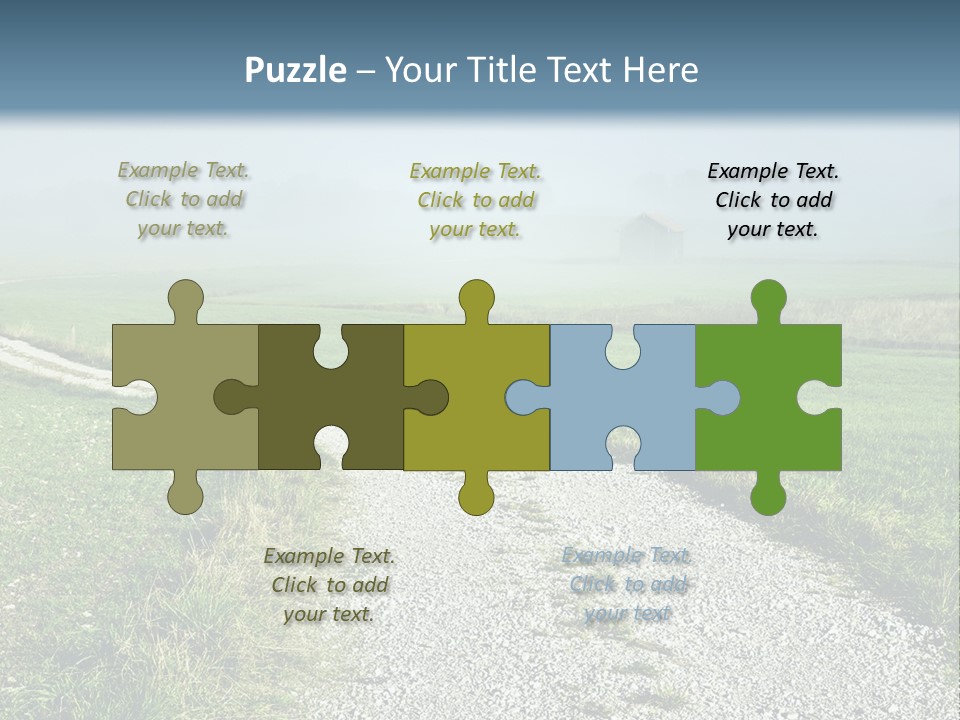 Mountain Field Fall PowerPoint Template