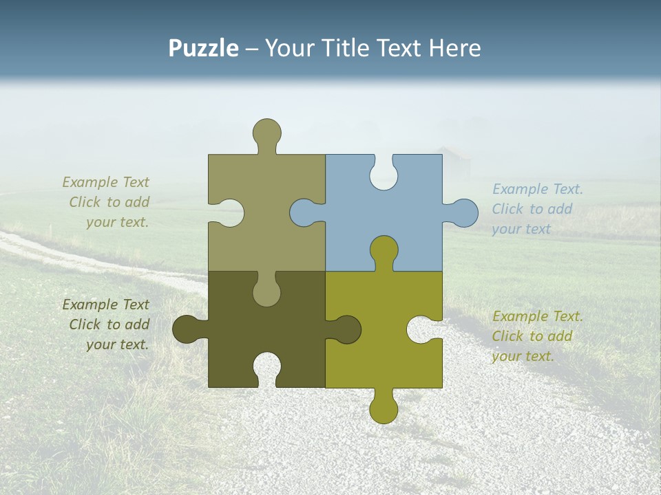 Mountain Field Fall PowerPoint Template