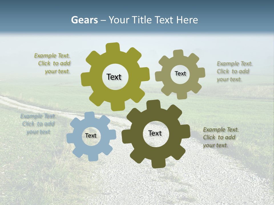 Mountain Field Fall PowerPoint Template