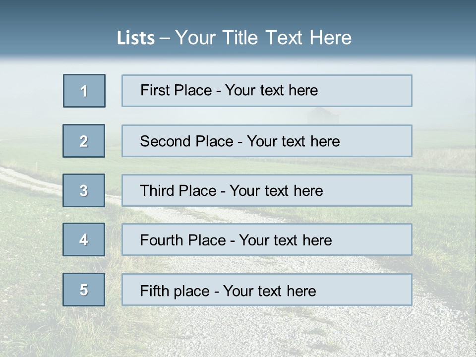 Mountain Field Fall PowerPoint Template