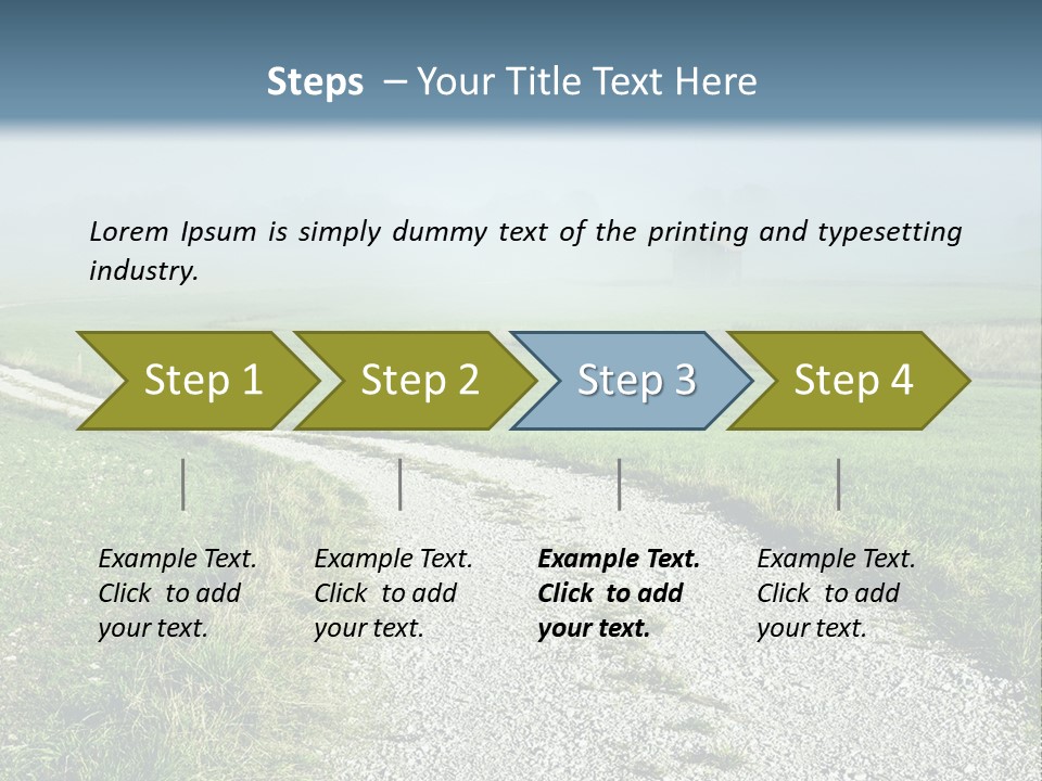 Mountain Field Fall PowerPoint Template