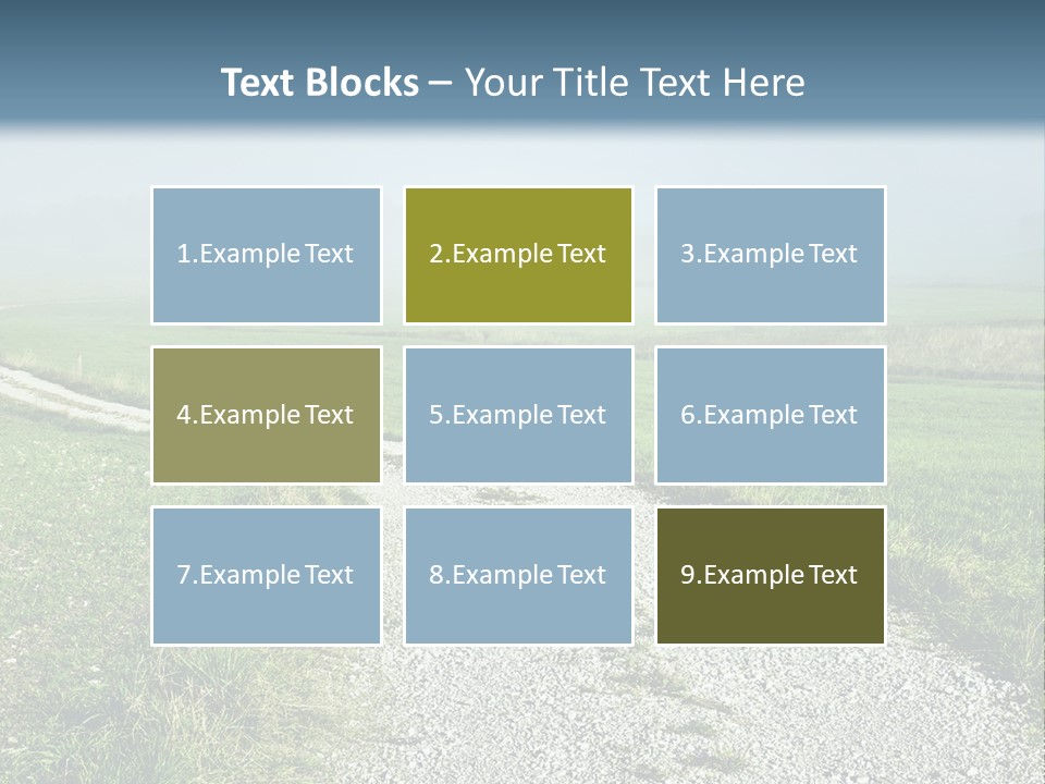 Mountain Field Fall PowerPoint Template