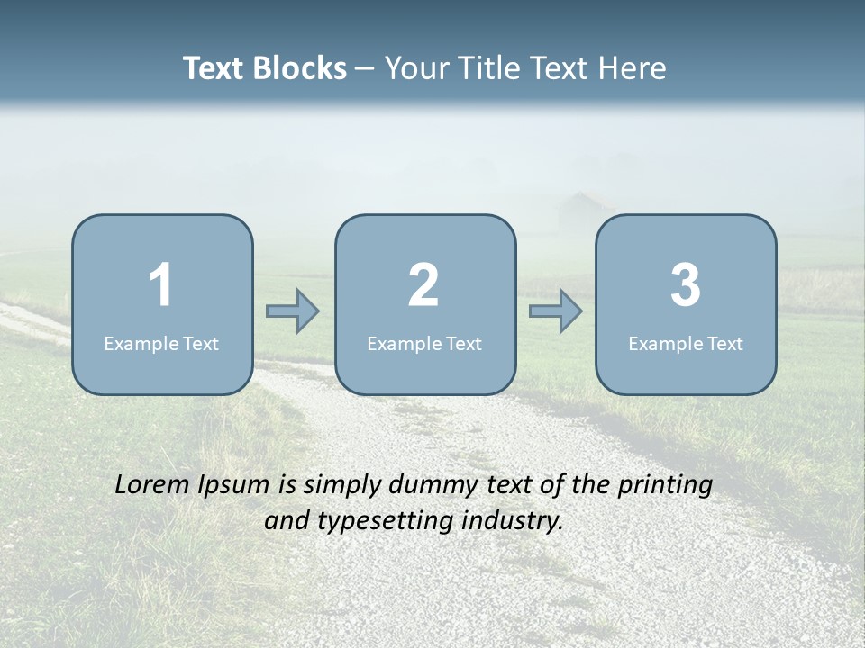 Mountain Field Fall PowerPoint Template