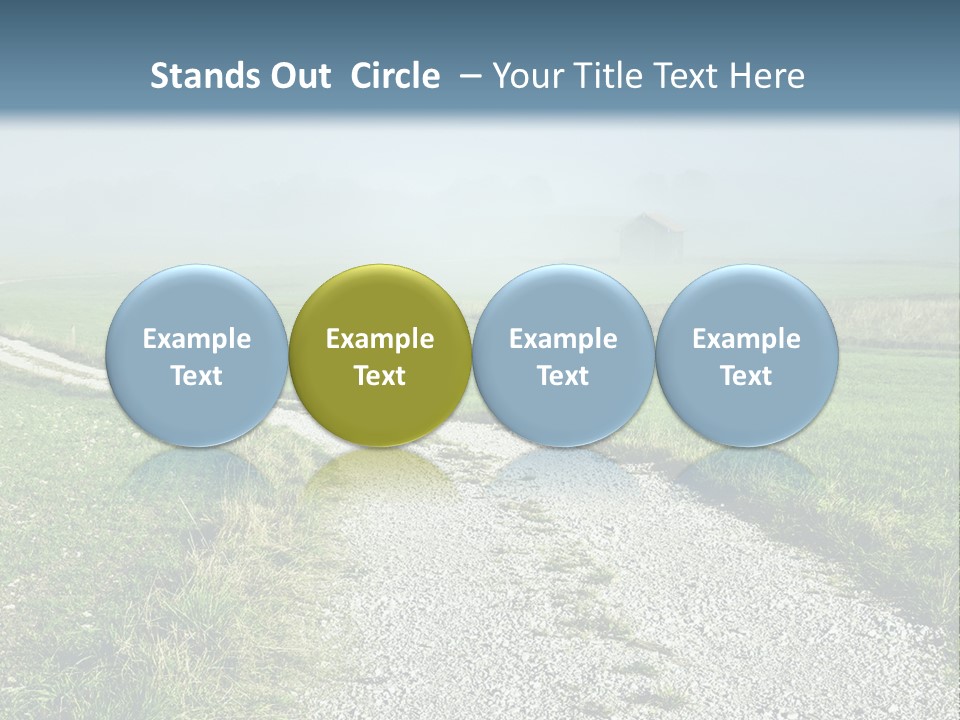 Mountain Field Fall PowerPoint Template