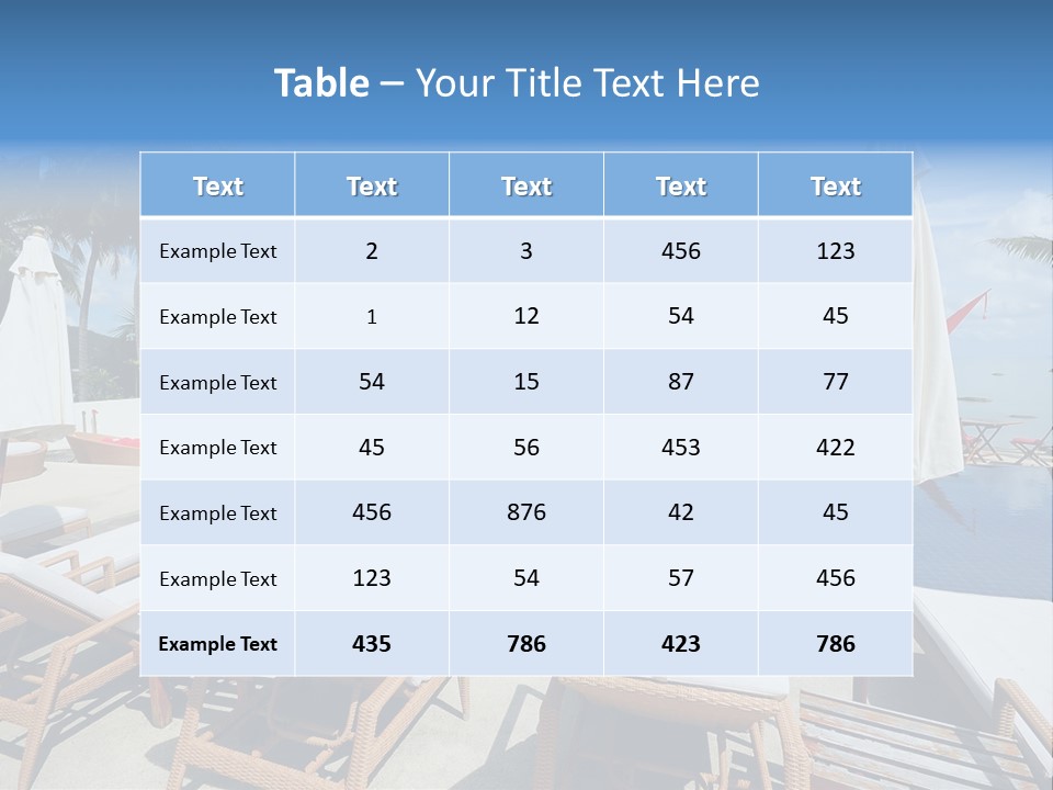 Tree Tropical Palm PowerPoint Template