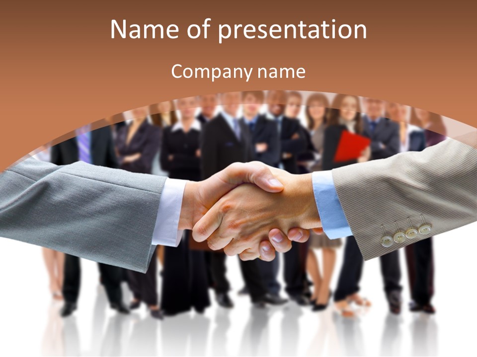 Hand Ready Shake PowerPoint Template