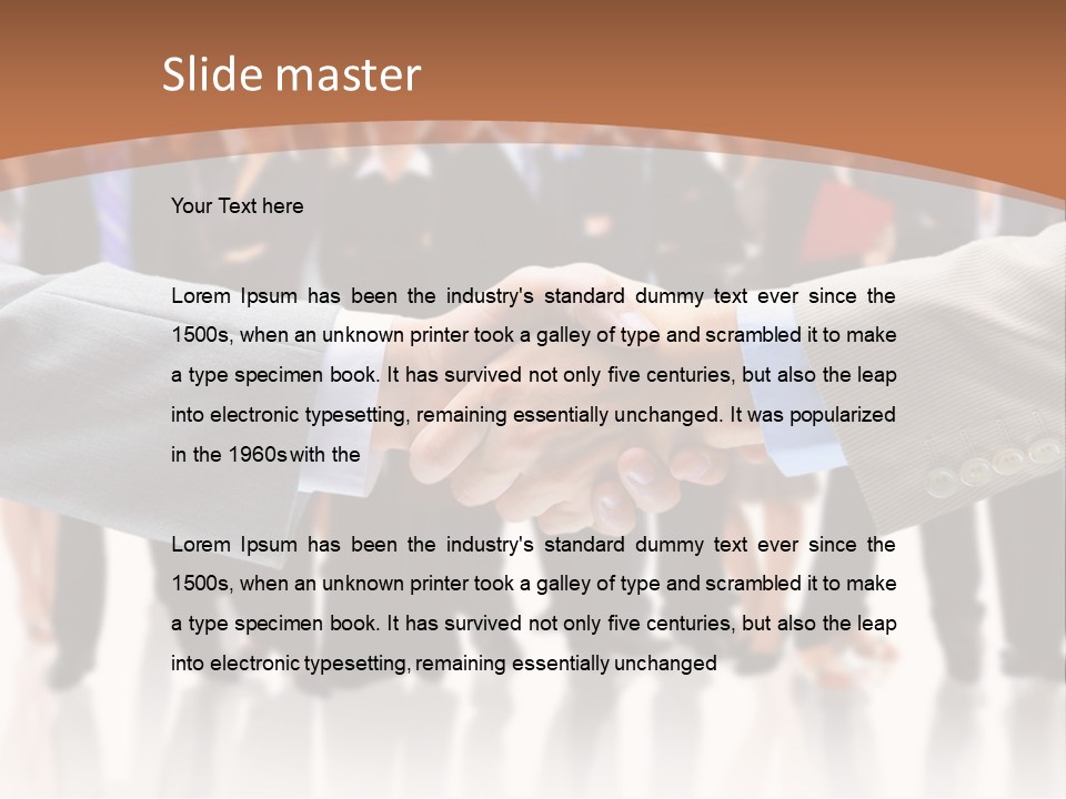 Hand Ready Shake PowerPoint Template