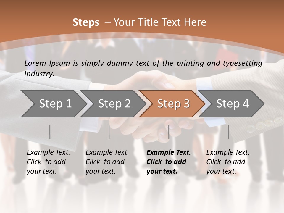 Hand Ready Shake PowerPoint Template