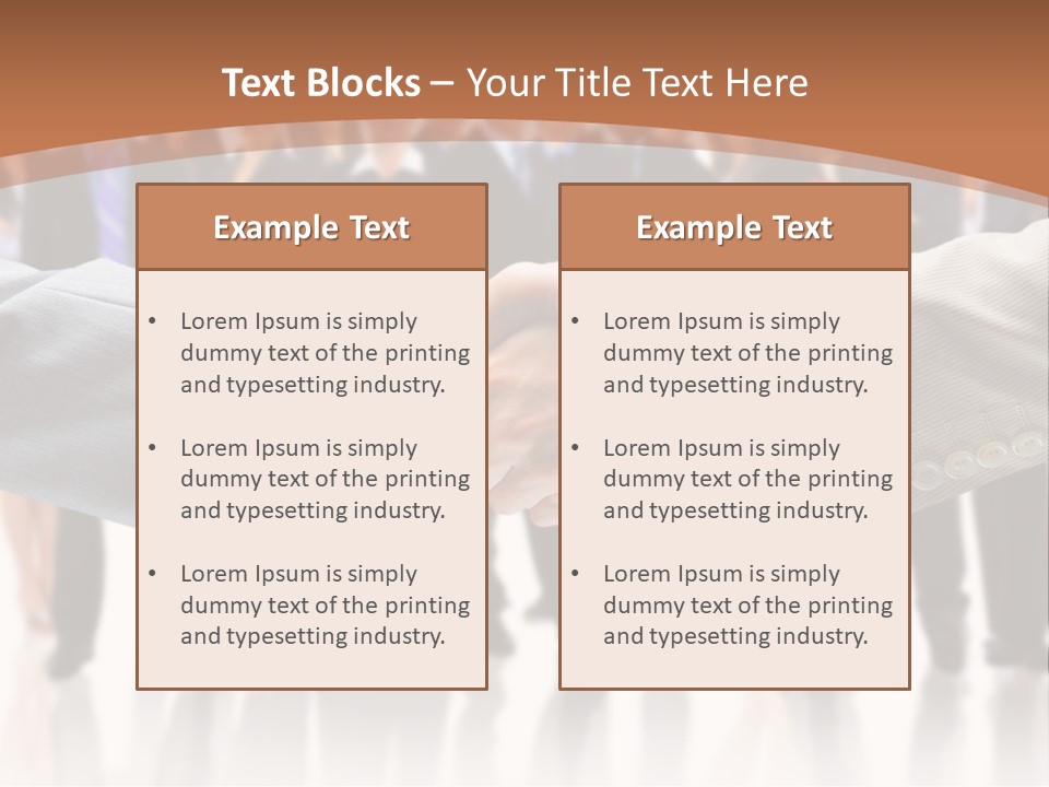 Hand Ready Shake PowerPoint Template