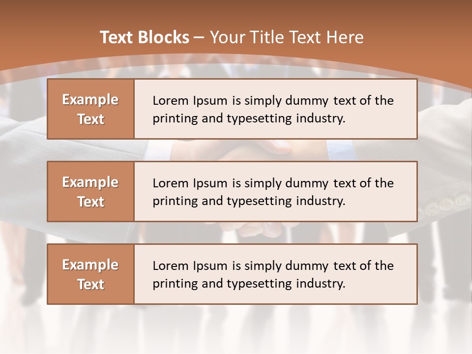 Hand Ready Shake PowerPoint Template