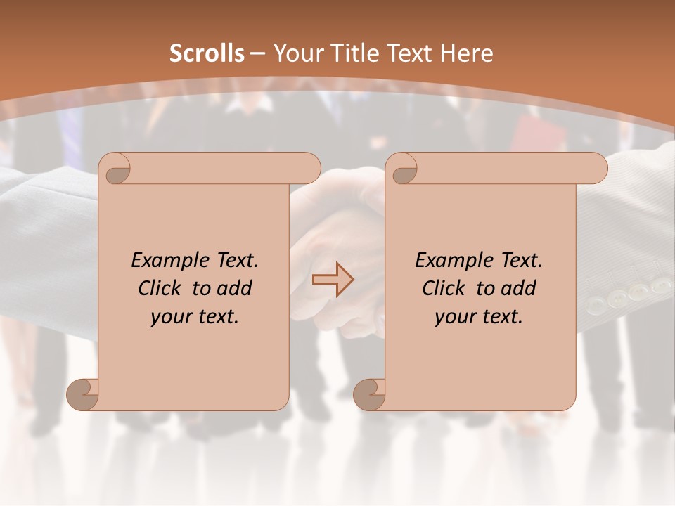 Hand Ready Shake PowerPoint Template
