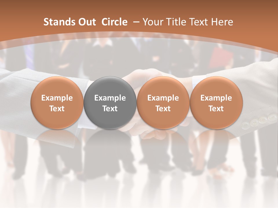 Hand Ready Shake PowerPoint Template