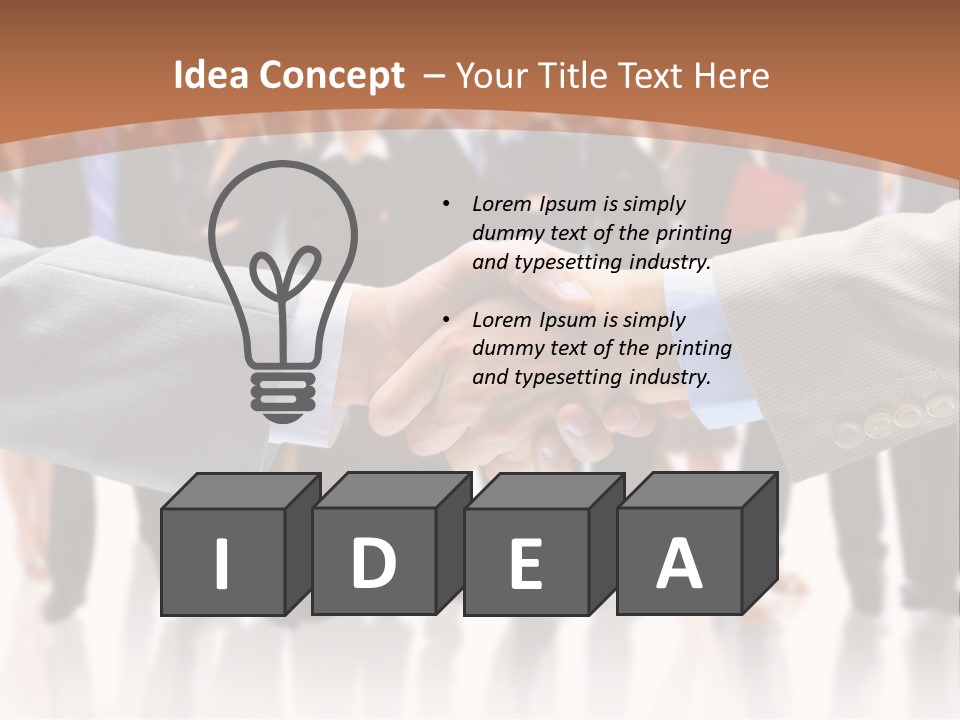 Hand Ready Shake PowerPoint Template