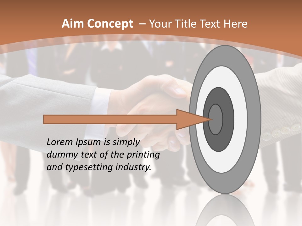 Hand Ready Shake PowerPoint Template