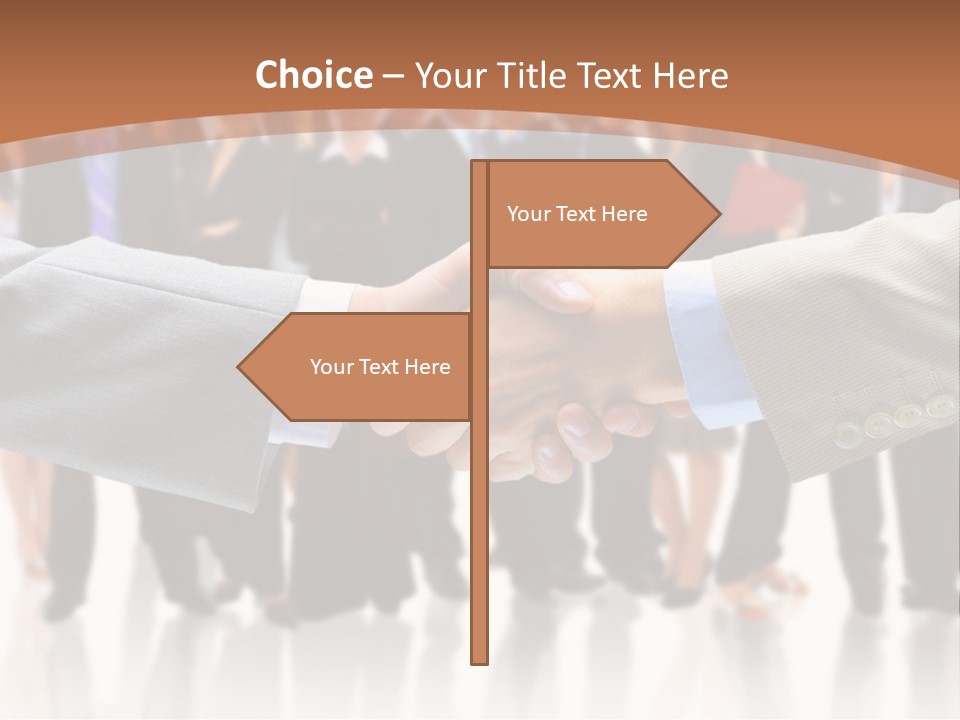 Hand Ready Shake PowerPoint Template