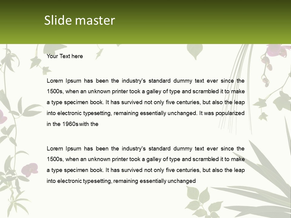 Fresh Freshness Frame PowerPoint Template