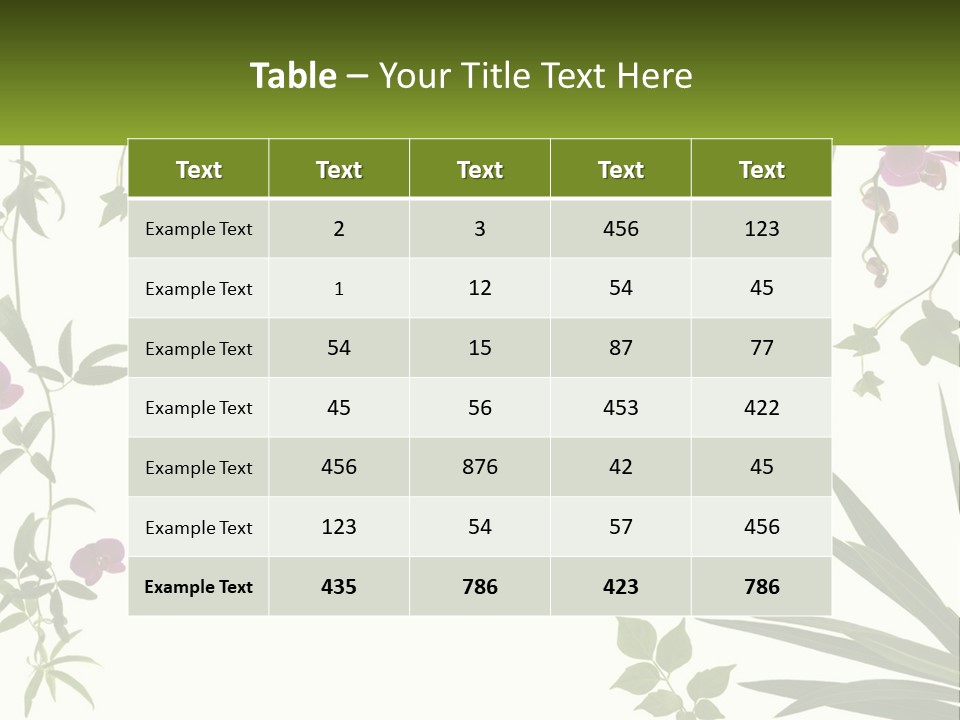 Fresh Freshness Frame PowerPoint Template