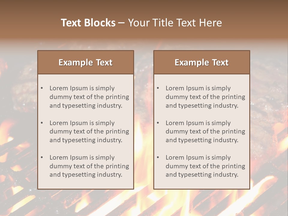 Grid Metal Smoke PowerPoint Template