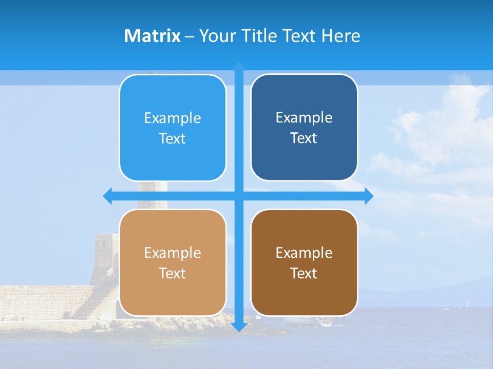 Summer Pier Stone PowerPoint Template