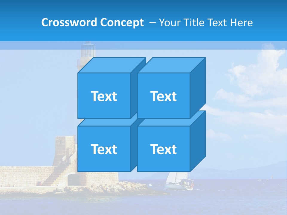 Summer Pier Stone PowerPoint Template