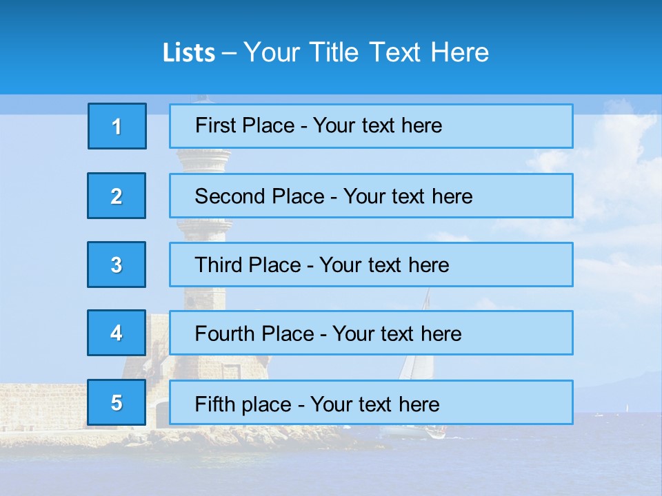 Summer Pier Stone PowerPoint Template