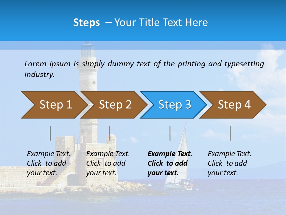 Summer Pier Stone PowerPoint Template