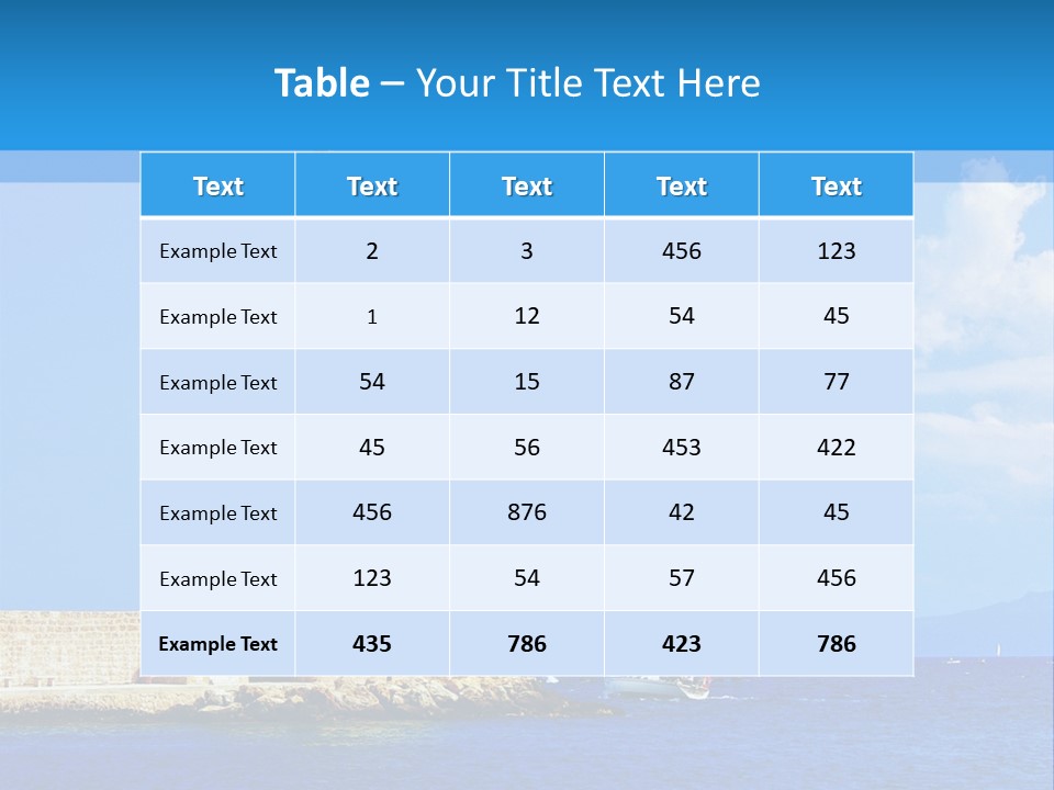 Summer Pier Stone PowerPoint Template