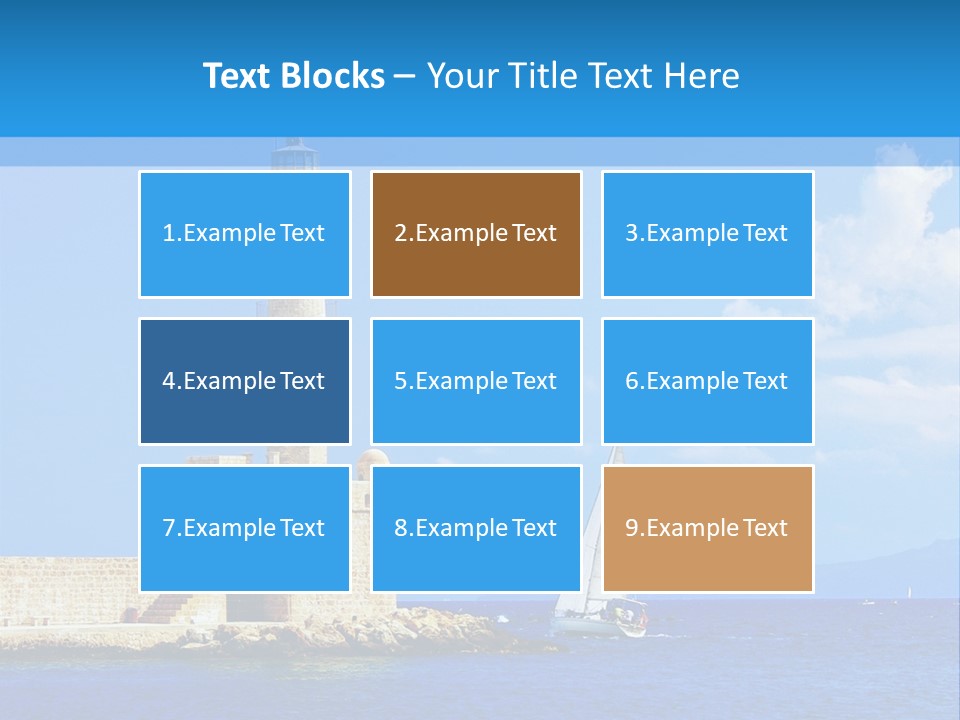 Summer Pier Stone PowerPoint Template