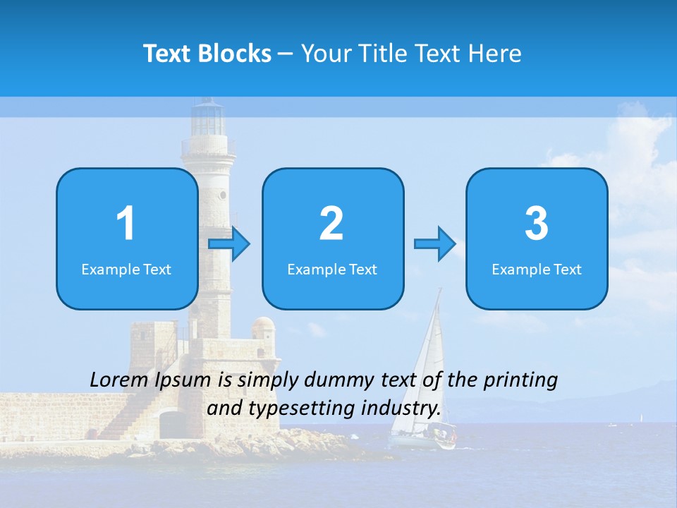 Summer Pier Stone PowerPoint Template