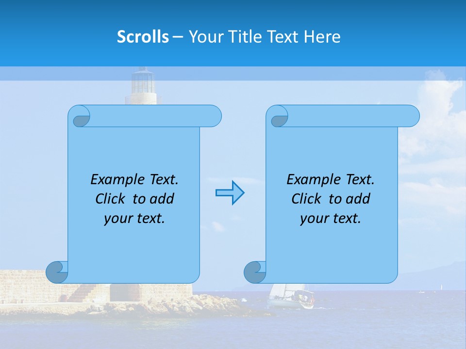 Summer Pier Stone PowerPoint Template