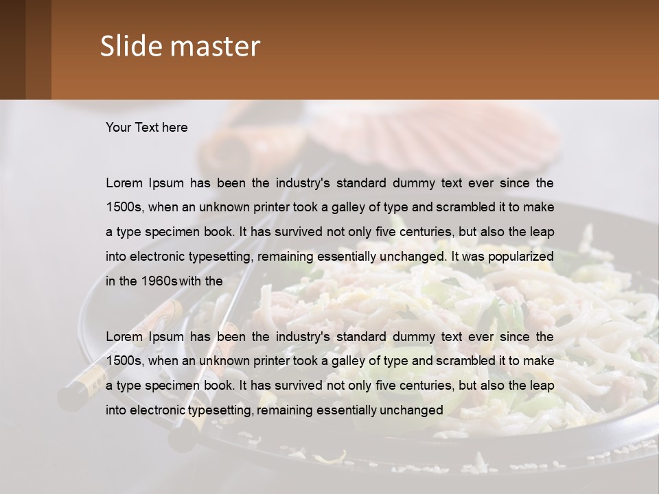 Onion Oil White PowerPoint Template