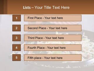 Onion Oil White PowerPoint Template