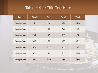 Onion Oil White PowerPoint Template