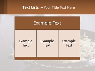 Onion Oil White PowerPoint Template