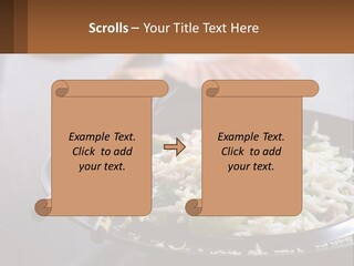 Onion Oil White PowerPoint Template