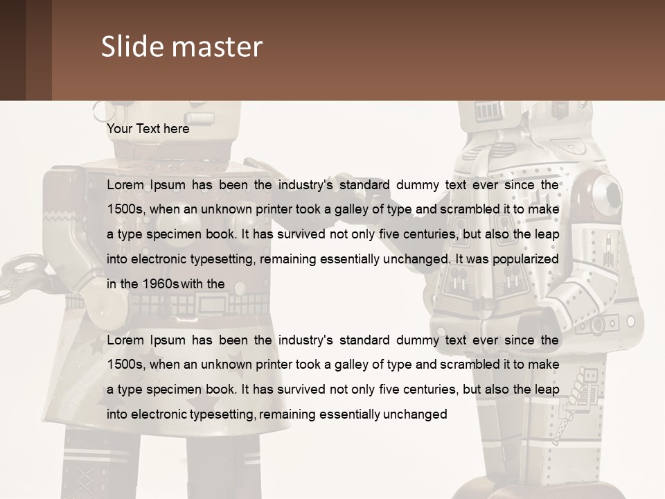 Marriage Metal Man PowerPoint Template