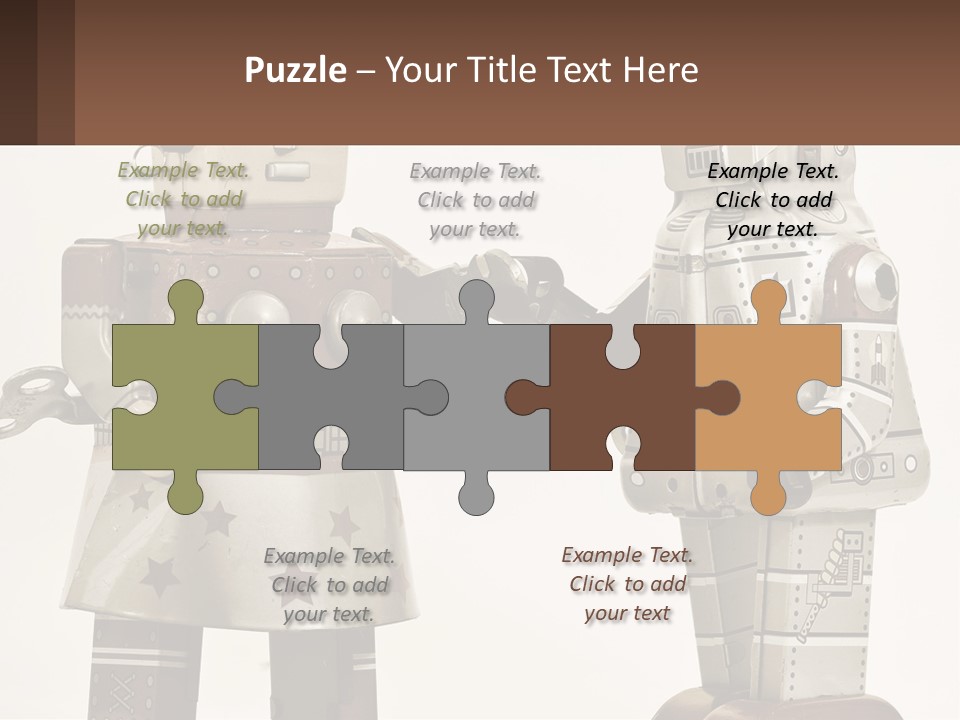 Marriage Metal Man PowerPoint Template