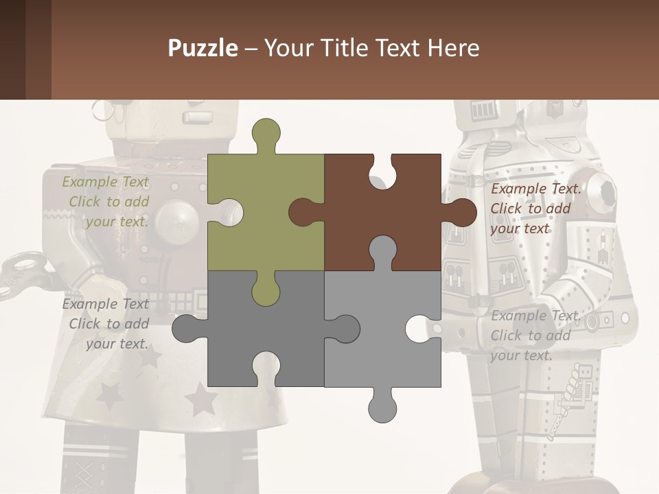 Marriage Metal Man PowerPoint Template