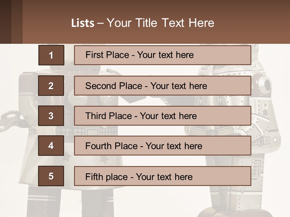 Marriage Metal Man PowerPoint Template