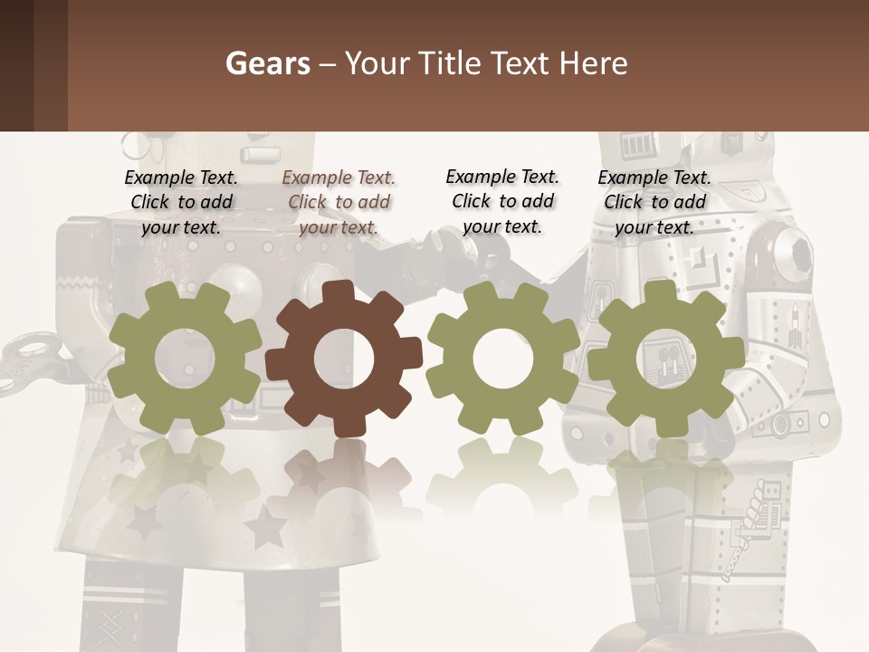 Marriage Metal Man PowerPoint Template