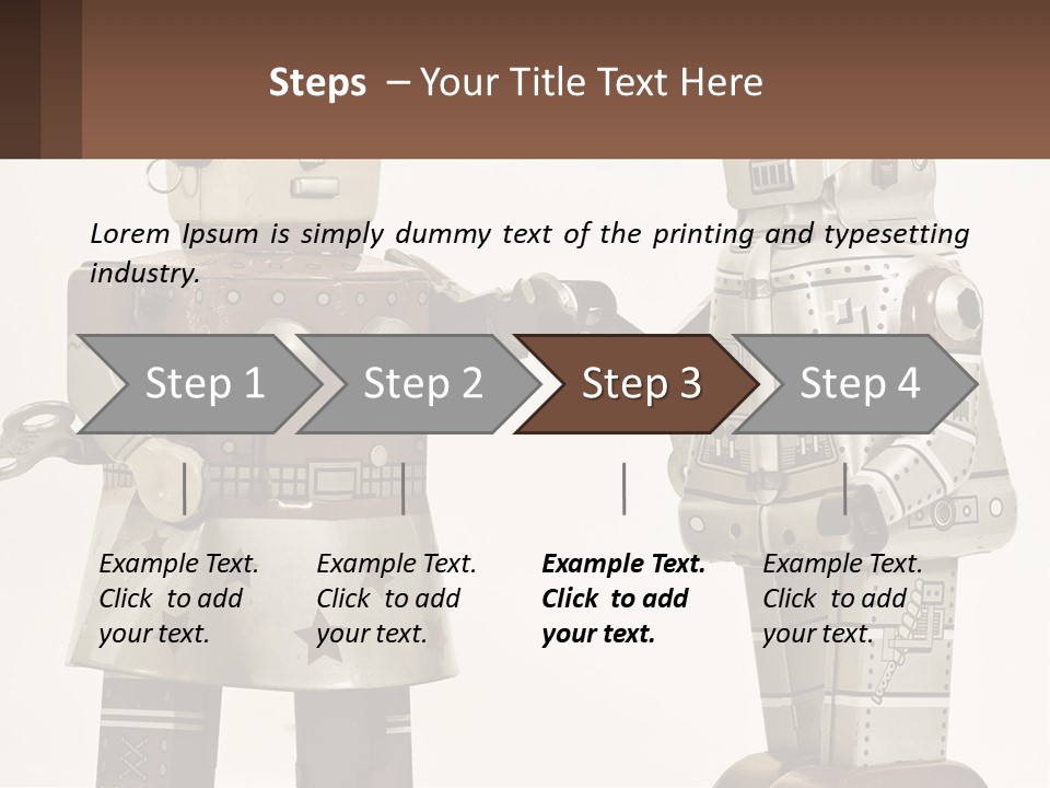 Marriage Metal Man PowerPoint Template