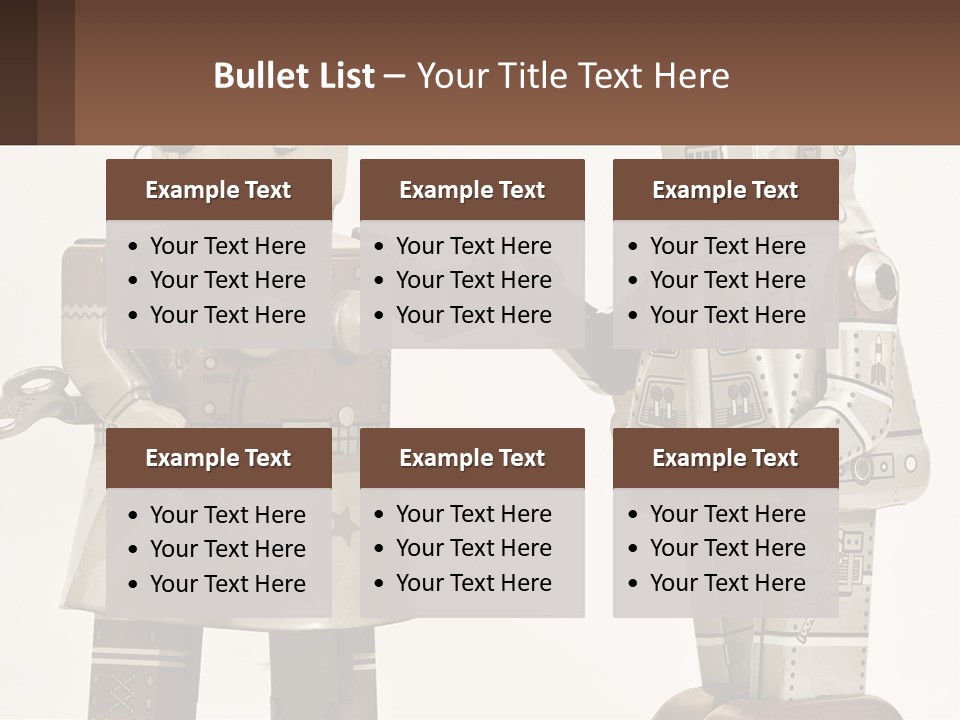 Marriage Metal Man PowerPoint Template