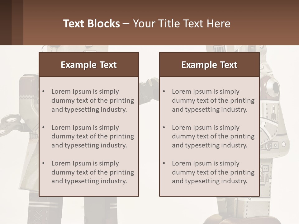 Marriage Metal Man PowerPoint Template